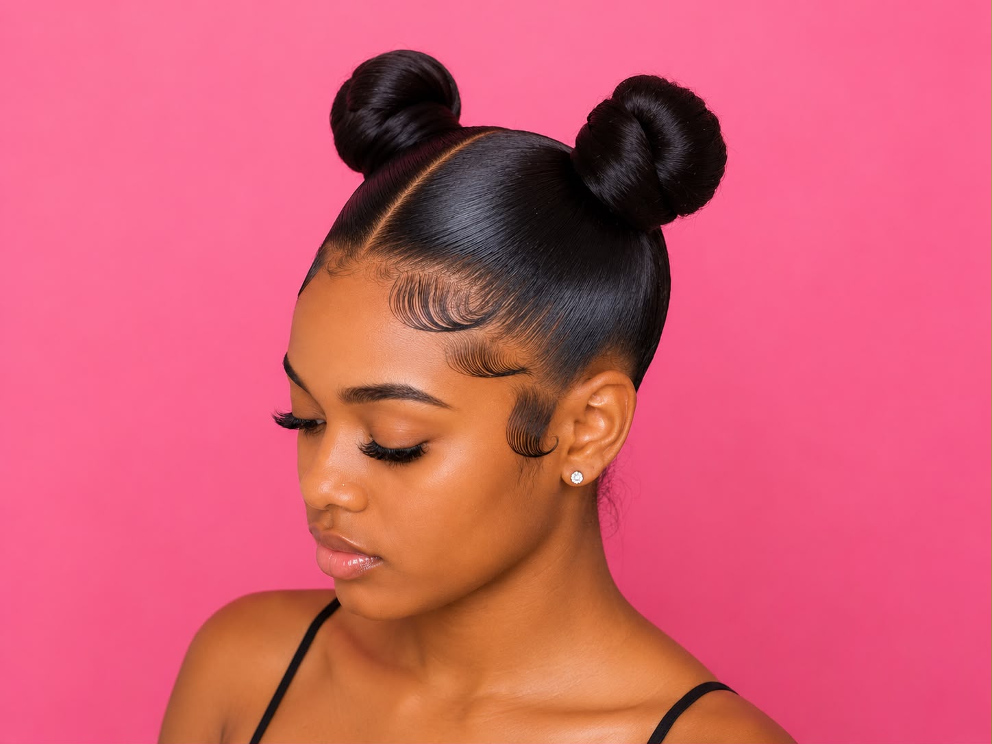 Basic 2 or 3 Bun Ponytail